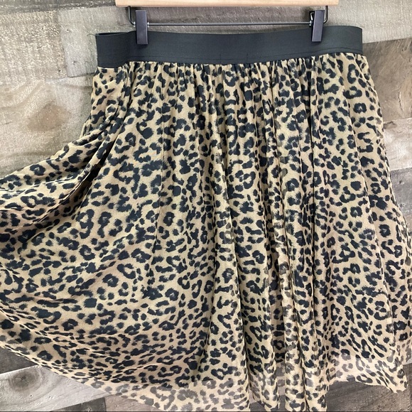 Torrid Leopard Print Mesh Tulle Mini Skirt - Picture 8 of 14